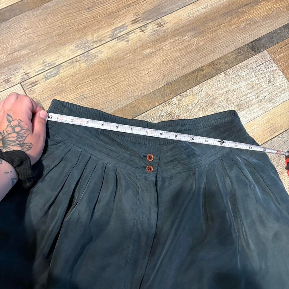 Silk Womens vintage trousers|  Diana Gilman Baggy Pants - Picture 6 of 7